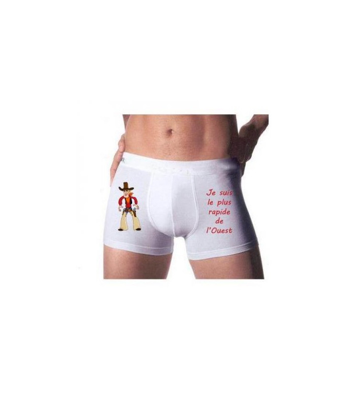 Boxer Homme Rigolo Cowboy Rapide – Le Plus Rapide de l'Ouest