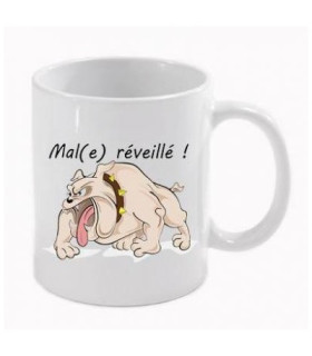 mug rigolo mal reveillé