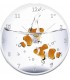 Horloge originale avec des poissons rouges
