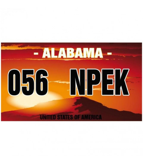 Plaque USA état de l'Alabama