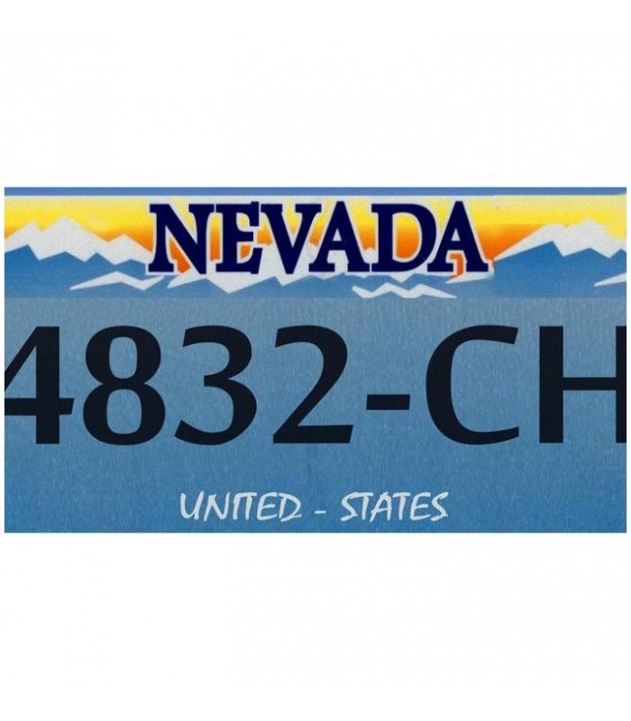 Plaque US Nevada personnalisée