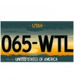 Plaque USA Utah personnalisée