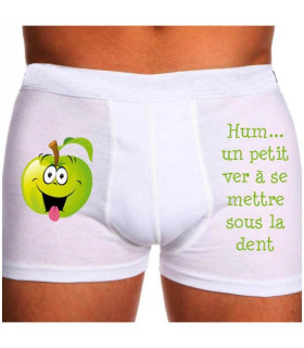 Boxer petit ver pour homme