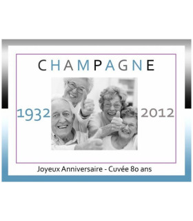 Etiquette de vin et champagne personnalisee