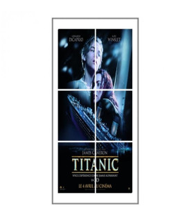 Drap de bain blanc personnalisé avec 6 parties