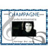 Etiquette autocollante pas cher sur bouteille champagne et vin