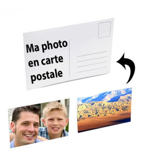 Photo sur support carte postale