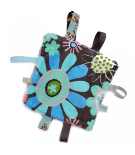 doudou avec fleur bleue