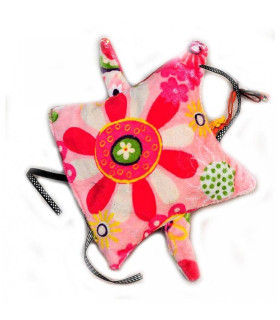 doudou original avec fleur rouge