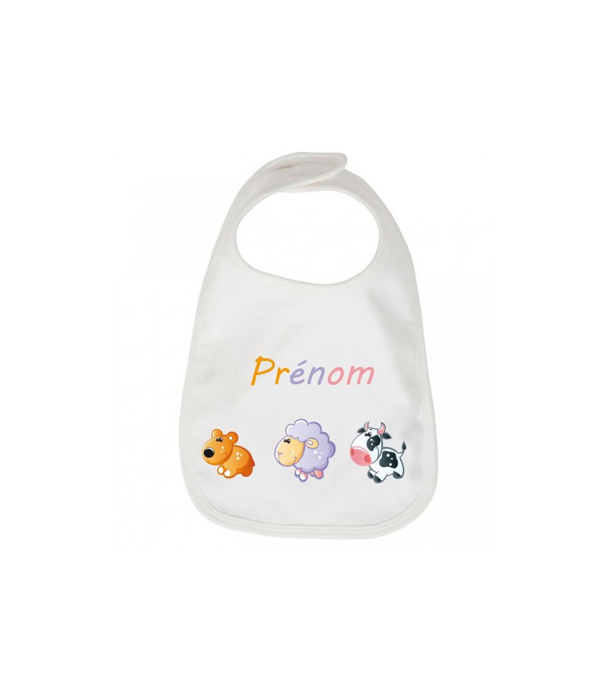 Baby Bavoir Bebe Bleu Pingouin Avec Prenom Personnalise Feeding