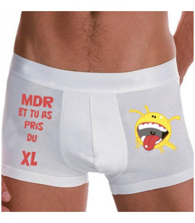 Boxer très rigolo avec un monstre