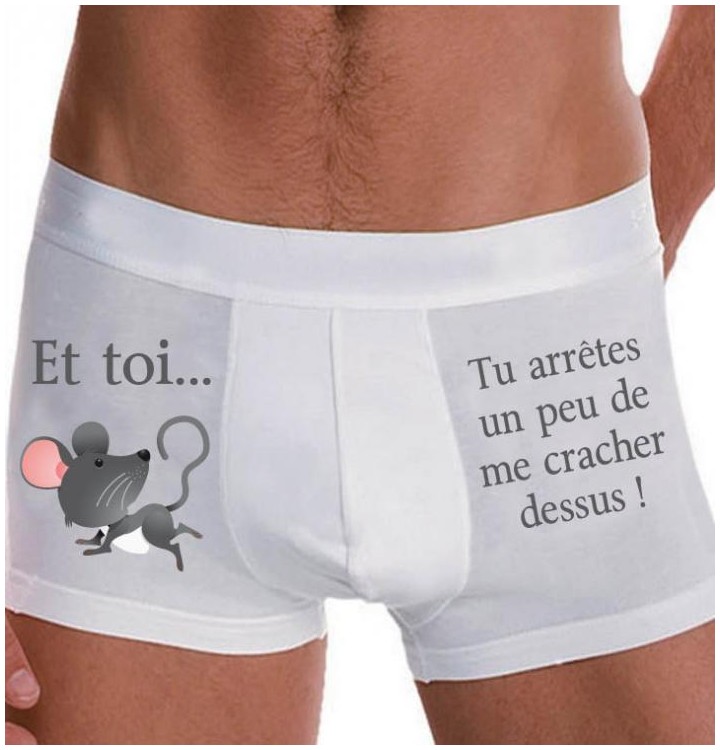 Boxer rigolo pour homme avec une petite souris, cadeau ...