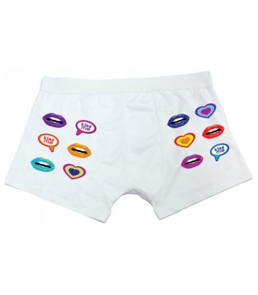 Boxer rigolo pour homme avec baiser