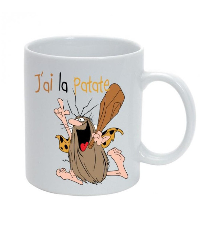 Mug Humoristique "Avoir la Patate" - Cadeau Réveil Dynamique