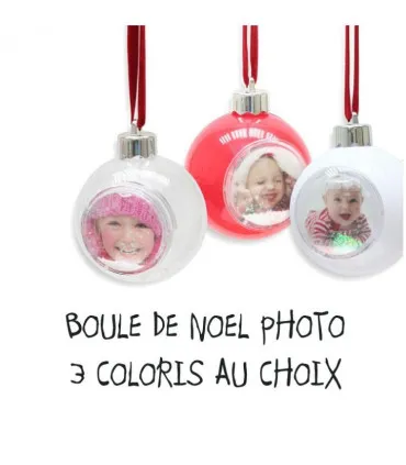 Boule de noel avec photo