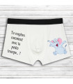 Boxer Homme Rigolo Éléphant "Petite Trompe" – Cadeau Humour