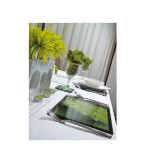 set de table photo en verre