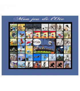 tapis jeu de l'oie personnalisé photo