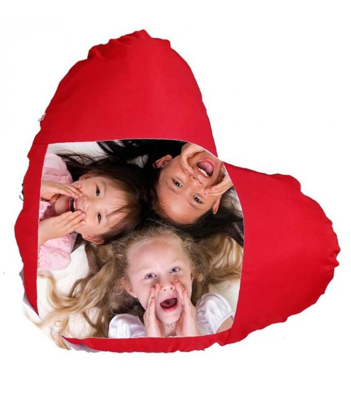 Coussin coeur photo