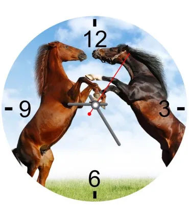 Horloge ronde personnalisee photo