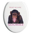 Sticker WC Tête de Singe Rigolo