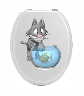 Sticker toilettes chat