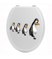 Stickers toilettes pingouins