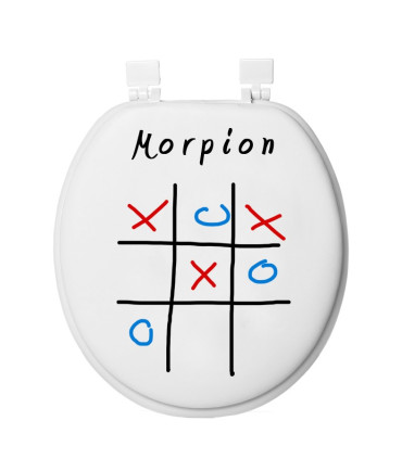 Le sticker wc jeu morpion