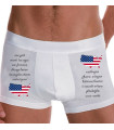 Boxer Homme Humour "USA Trip"