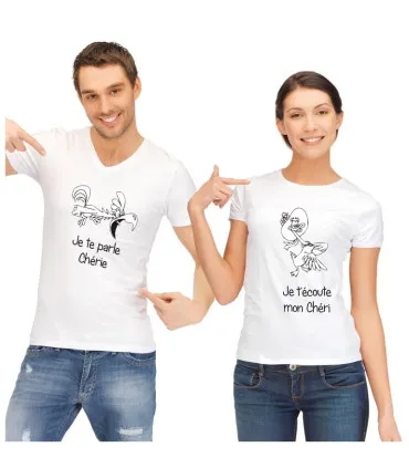 Tee shirt duo rigolo