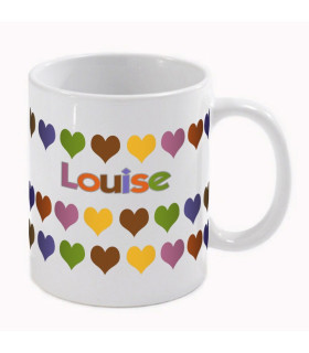 mug coeur prénom