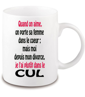 mug cadeau rigolo divorce