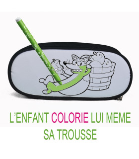 Trousse enfant personnalisée coloriages