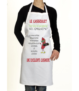 Tablier rigolo Cassoulet
