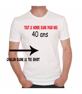 Tee shirt signature