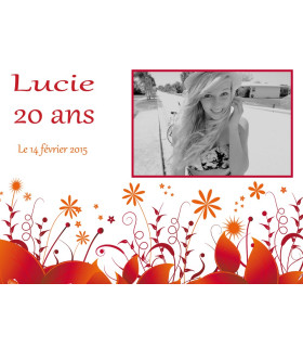 etiquette anniversaire personnalisée