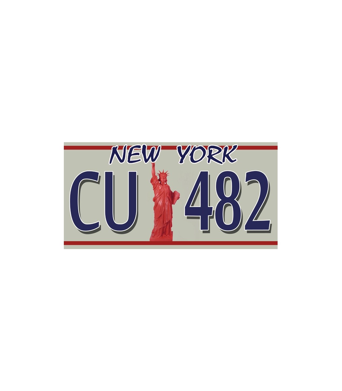 Plaque immatriculation USA personnalisée New York