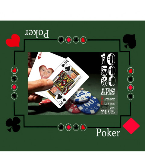 tapis de jeu poker