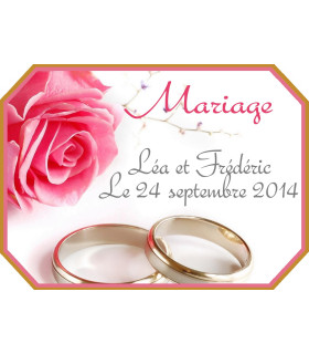 etiquettes de champagne mariage