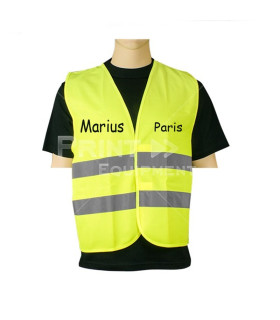 Veste de sécurité personnalisée au prénom