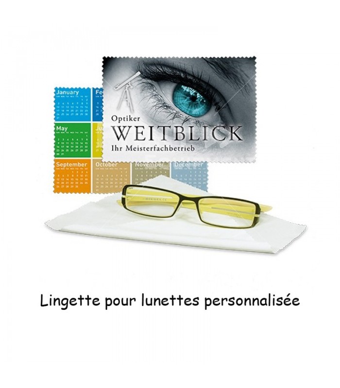 Lingette personnalisée pour vos lunettes et écran d'ordinate