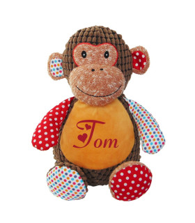 Superbe singe peluche personnalisé