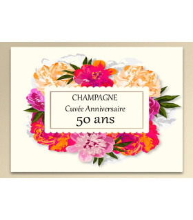 Etiquette 80 ans personnalisée