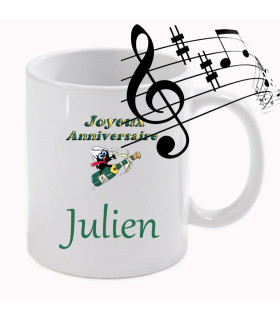 Mug musical personnalise