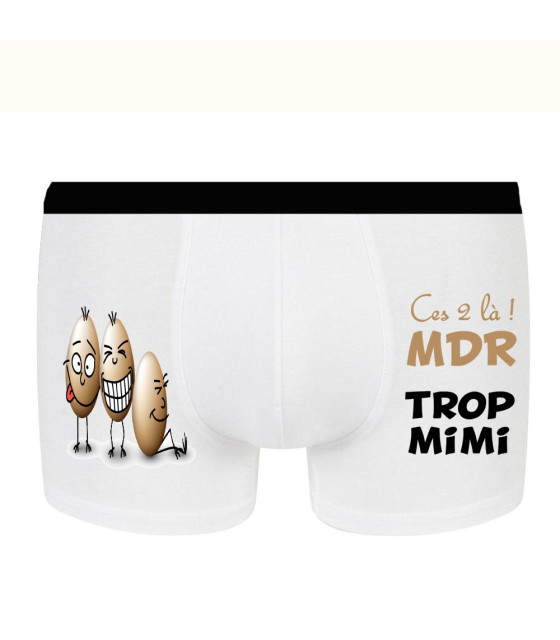 Caleçon De Noël Homme - Drôle, Impression 3D | Boxer Microfibre | Cadeau Humoristique
