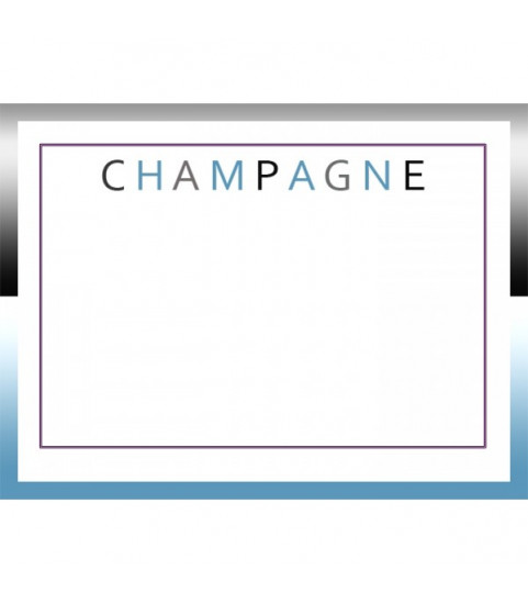 etiquette champagne originale