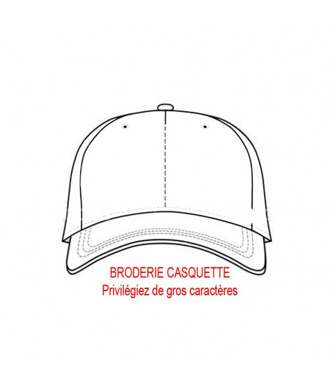 Casquette brodee rouge