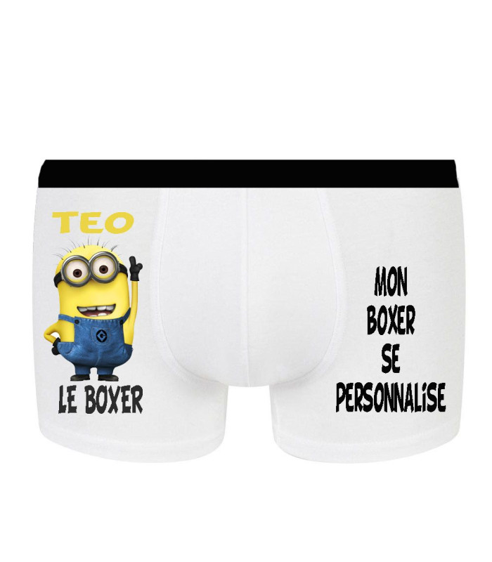 Boxer Homme Personnalisé avec Photo, Prénom ou Message | Sous-vêtement