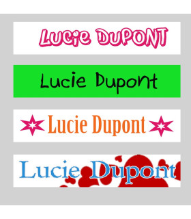 Etiquette objet personnalisée