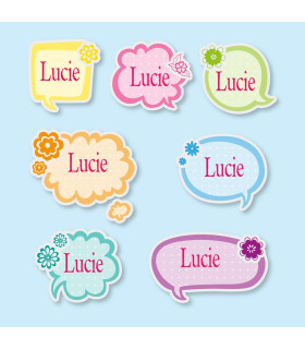 Etiquettes pour cahier enfant